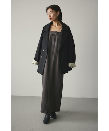 ベルトデザインストレートワンピース