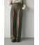 グレンチェックワイドパンツ