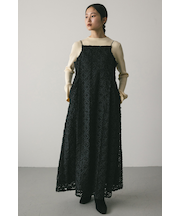 エンブロイダリーレースキャミワンピース