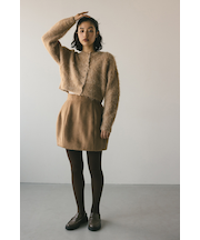 シャギーミニスカートパンツ