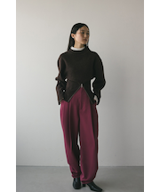 ヘムジップフォルムニット