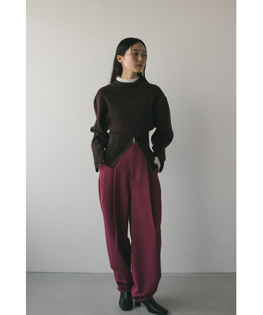 ヘムジップフォルムニット