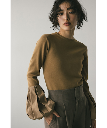 バルーンスリーブコンビネーショントップ