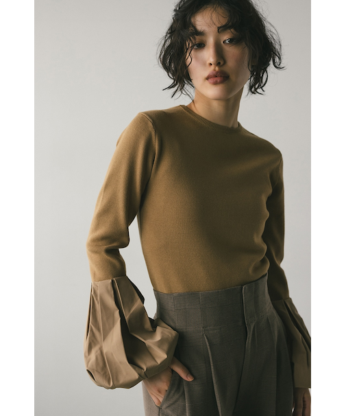 バルーンスリーブコンビネーショントップ