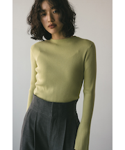 ニュアンスフレアスリーブニット