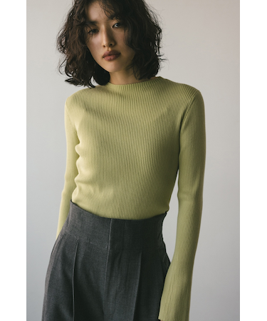 ニュアンスフレアスリーブニット