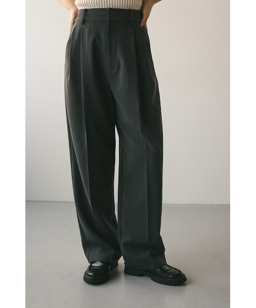 ツータックスーツパンツ