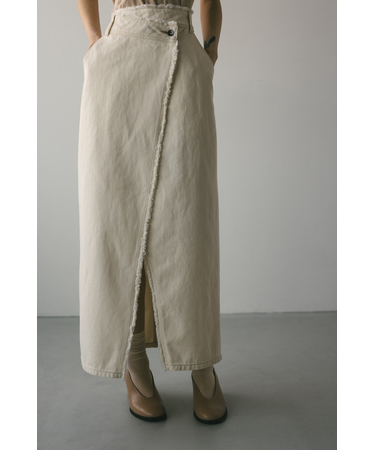 ラップデザインデニムスカート