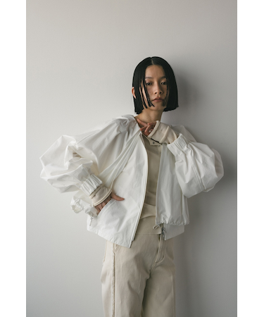 レイヤーギャザーブルゾン