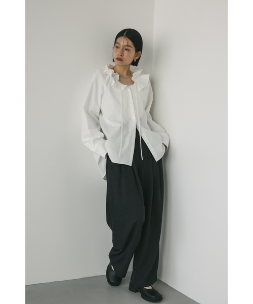 フリルカラーブラウス｜スタイルミキサーの通販｜&mall（アンドモール