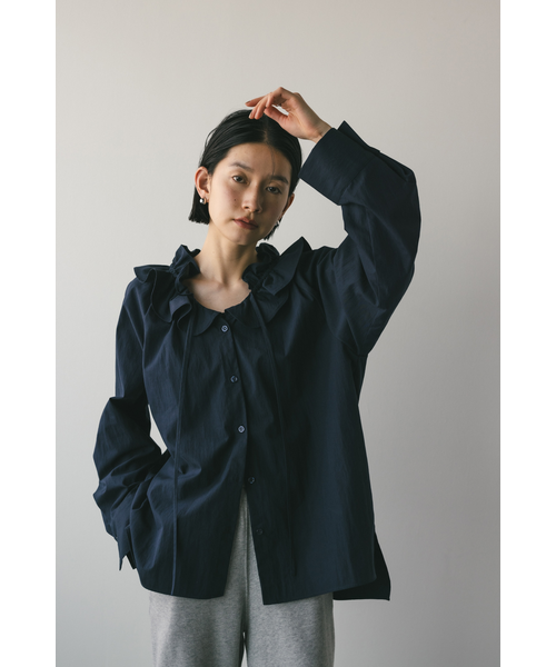 フリルカラーブラウス｜スタイルミキサーの通販｜&mall（アンドモール