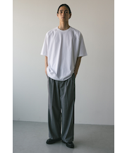 リブハーフスリーブT
