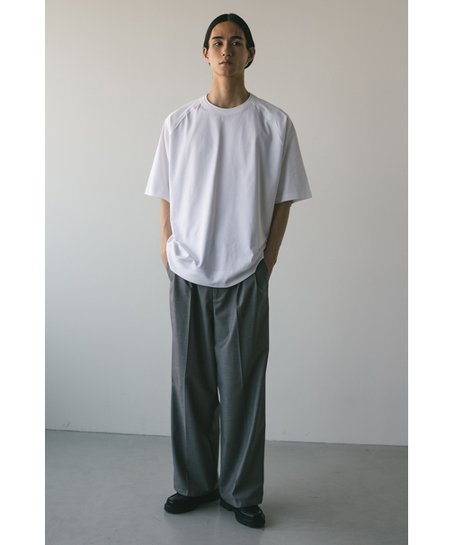 リブハーフスリーブT