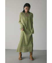 クロシェルーズニットワンピース