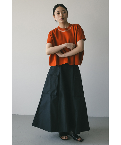 ネックシアーニットトップ