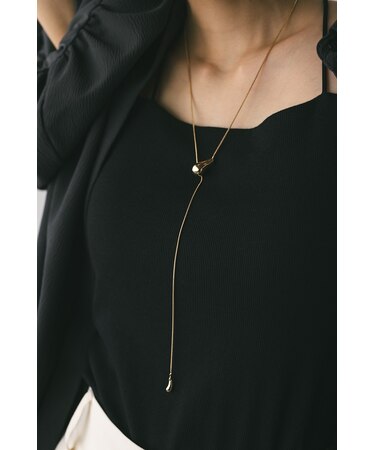 スネイクチェーンスライドネックレス