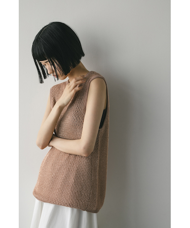 グロスヤーンニットタンク