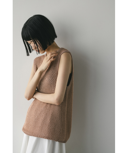 グロスヤーンニットタンク