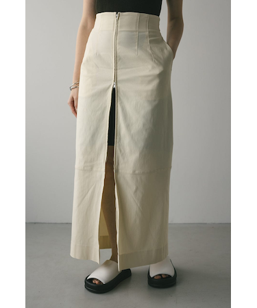 フロントジップタイトスカート