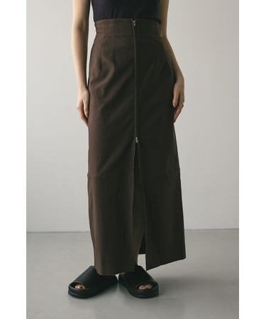 フロントジップタイトスカート