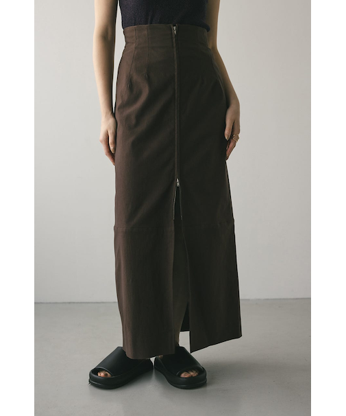 フロントジップタイトスカート