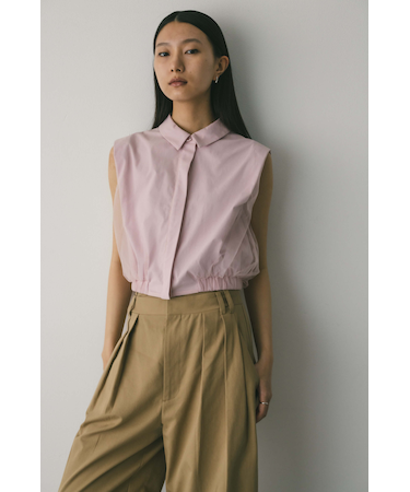 チュールレイヤードシャツ