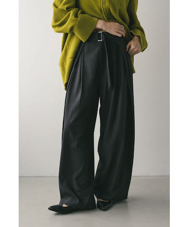 ウエストデザインサイドラップパンツ