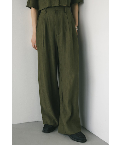 ワッシャーツータックパンツ