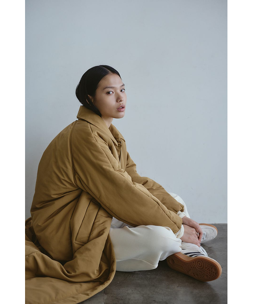 パッファーロングコート