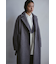 ブークレーベルトロングコート