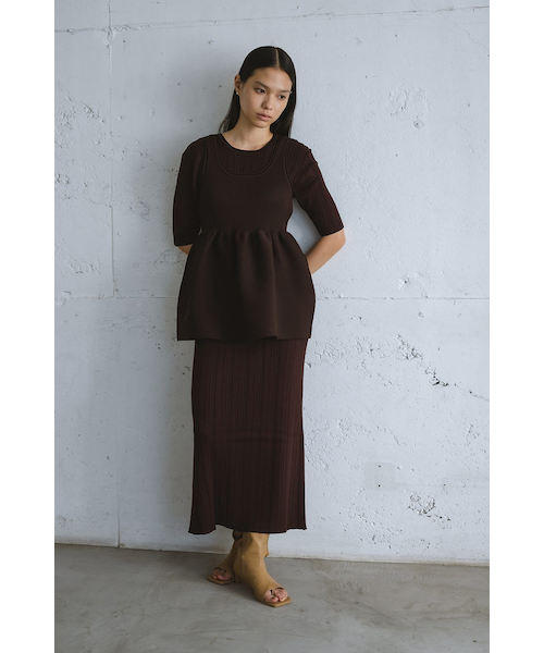 マルチWAYペプラムニットワンピース｜スタイルミキサーの通販｜&mall