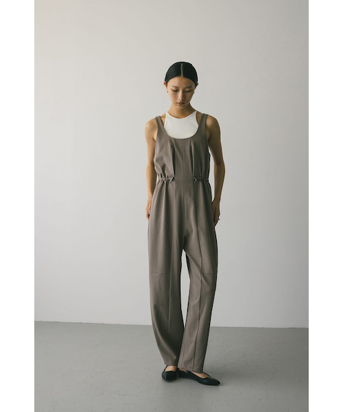 追加》リラックスイージーVネックオールインワン｜フォーワンセブン