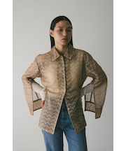 レイヤ□レースシャツジャケット