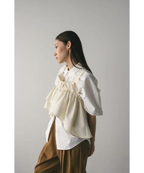 t.japan フリルビスチェ　美品 Ambre Neige tシャツ bi-color frill bustier / 配色フリルビスチェ