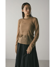 シアースキンニットトップ
