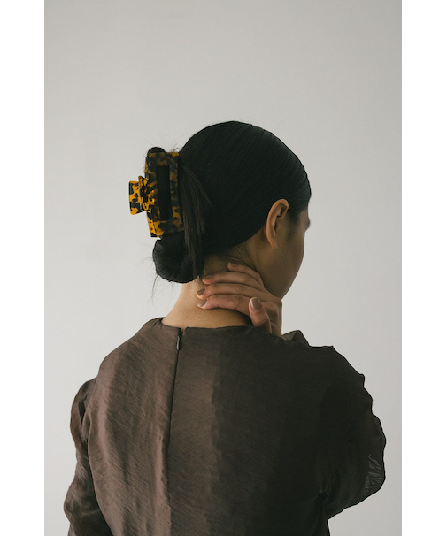 マーブルスクエアヘアクリップ