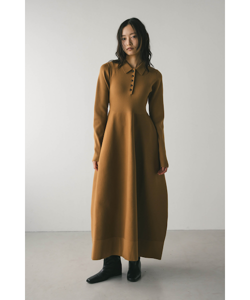 フォルムポロニットワンピース｜スタイルミキサーの通販｜&mall