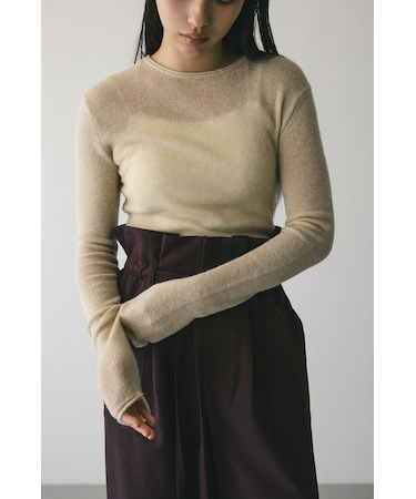 ロングスリーブソフトニット
