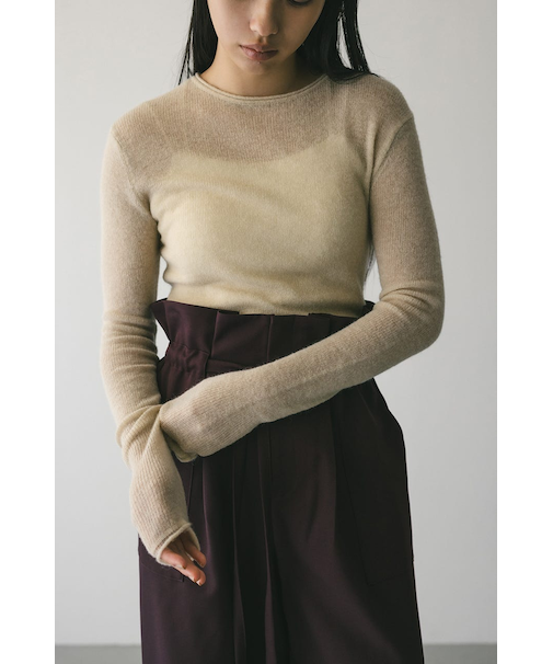 ロングスリーブソフトニット