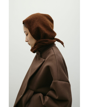 アンゴラミックスフーディースカーフ