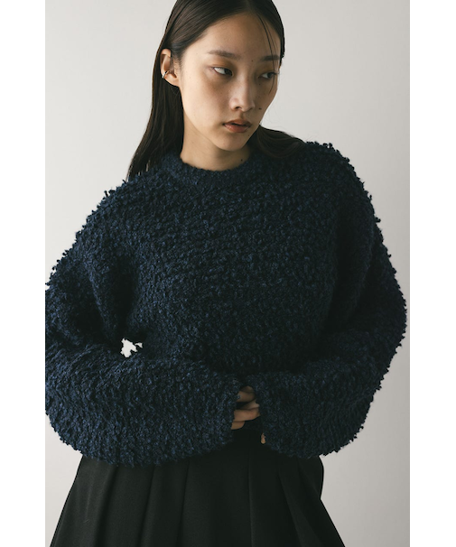 スラブミックスニットトップ