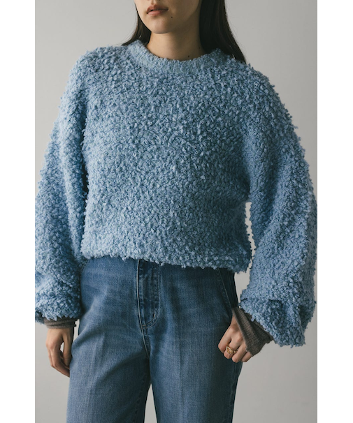 スラブミックスニットトップ