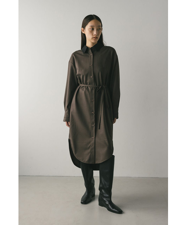 ミディシャツワンピース