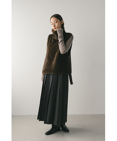 2WAYフェイクファーベスト