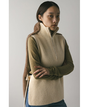 2WAYフェイクファーベスト