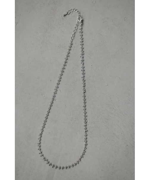 ビーズチェーンネックレス