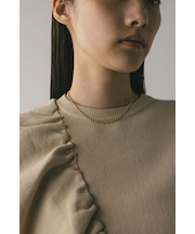 ビーズチェーンネックレス