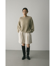 ミックスヘアリーボリュームニット