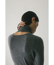 2WAYウォッシャブルハイネックオープンニット