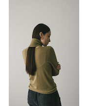 2WAYウォッシャブルハイネックオープンニット